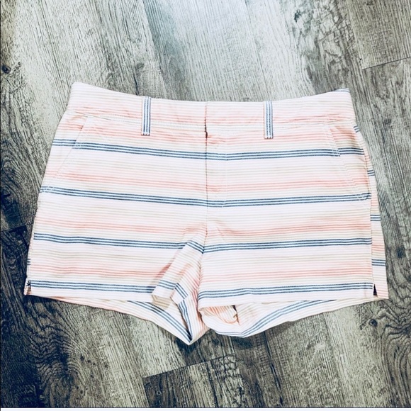 GAP Pants - Gap Cotton Pastel Striped City Short Shorts SZ 10